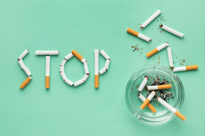 Bỏ thuốc lá để đảm bảo sức khỏe cho cơ thể, đặc biệt là làn da của bạn. 